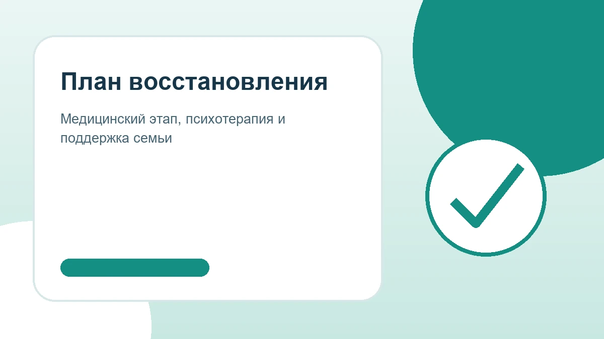 План восстановления План восстановления